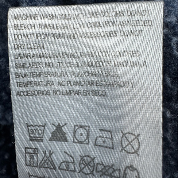 Hooey Blue Hoodie with Multicolor Accents size medium - Picture 6 of 8